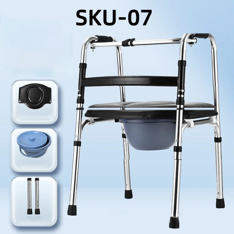 Factory Direct Sale Foldable Aluminum Alloy Walker with Wheels Walking Aids for the Disabled Direct From the Source supplier