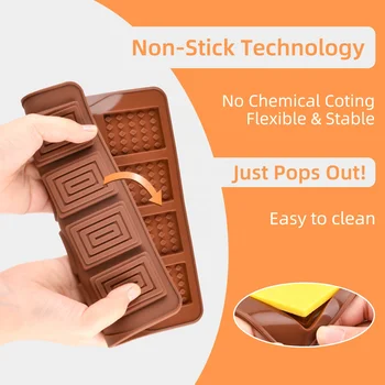 Source Break apart multi shape candy mold silicone mini chocolate bar  silicone molds , small molds for wax melts on m.