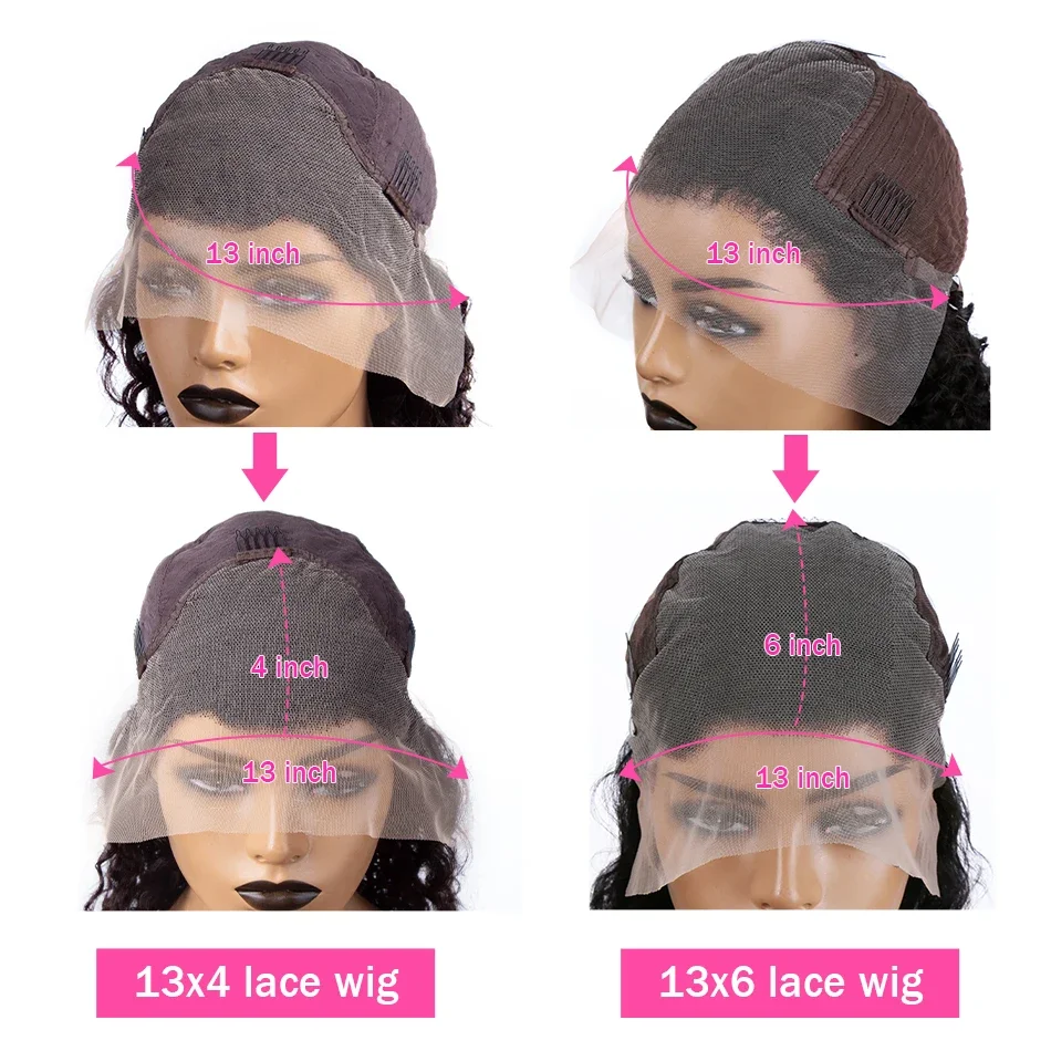 13x4 13x6 HD Lace Frontal Echthaar Perücke Knochen Gerade 40 Zoll Brasilianische Transparent 250% Lace Front Perücken Für Frauen_voghion.com