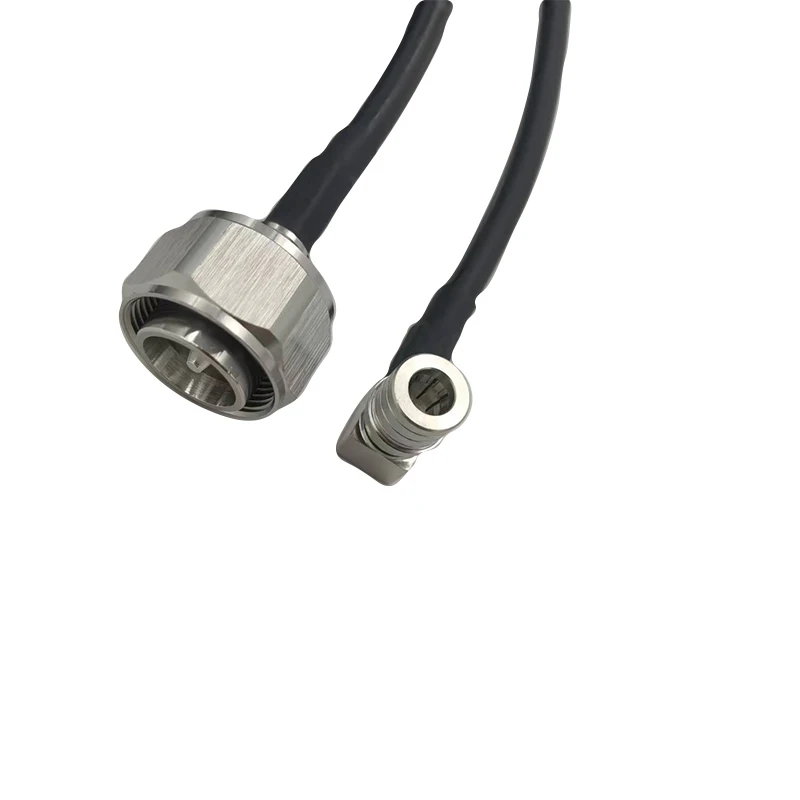 4.3 10 Male to QMA Male Right Angle Plug for RG223  RG58 Cable Assembly