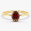 Moissanite rosso melograno 0,5 Ct + Certificato GRA