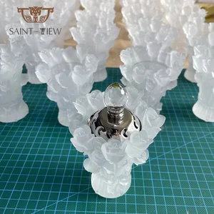 Customized New Candle Incense Holders Indoor European Romantic Crystal Glass Colorful Candlestick Incense Burner