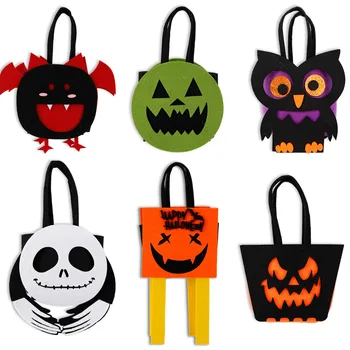 Factory Direct marketing creative Ghost Owl multi-style Halloween Halloween atmosphere layout children's hand candy bags