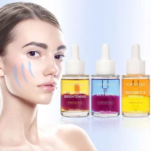 Private Label Face Skin Care Essence Brightening Vitamin C Hyaluronic Acid Antioxidant Whitening Moisturizing Anti Aging Serum
