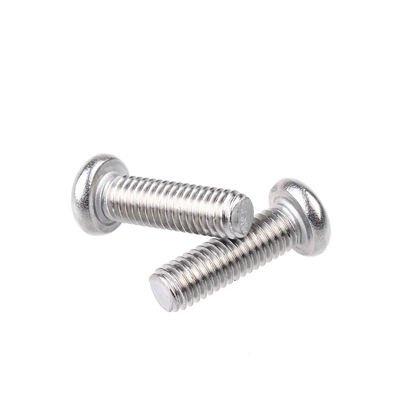 Din 7985 Nickel-Plated Pan Head Machine Screw Zinc-Plated M3 M4 M2 M5 Thread Size Customized Thread Size Screw