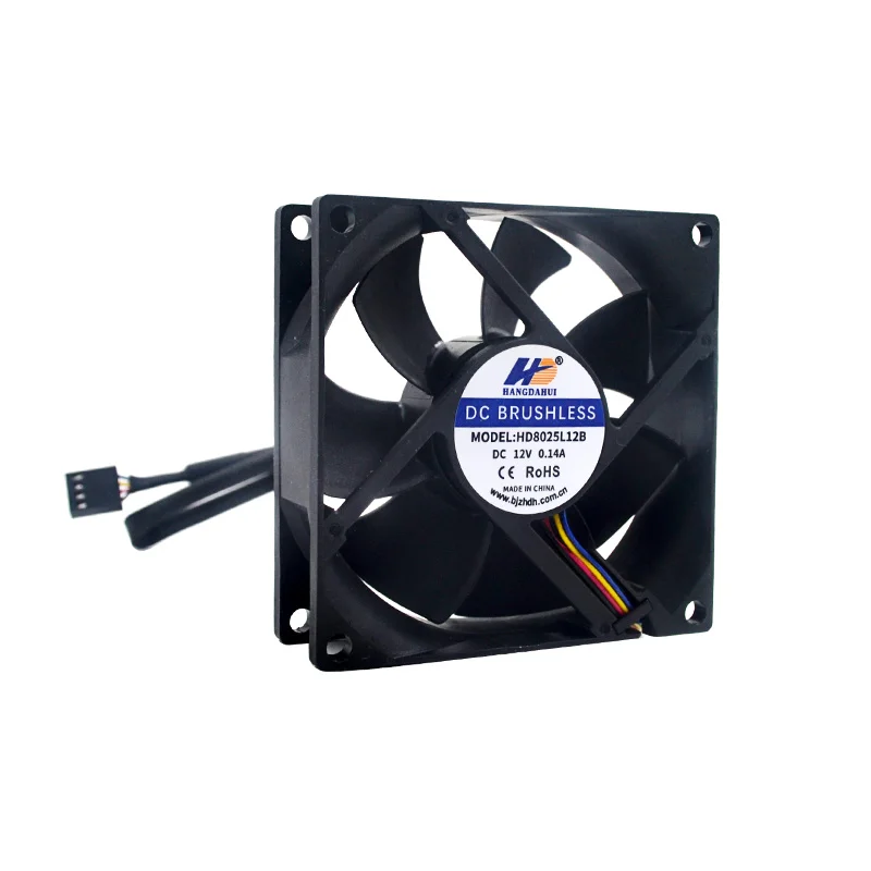 Ventilation Fans 8025 80x80 1.6w 8025A Waterproof 8025 80mm Dc Cooling Fan 12v 24v Waterproof Ip66 IP68 Fan 12v