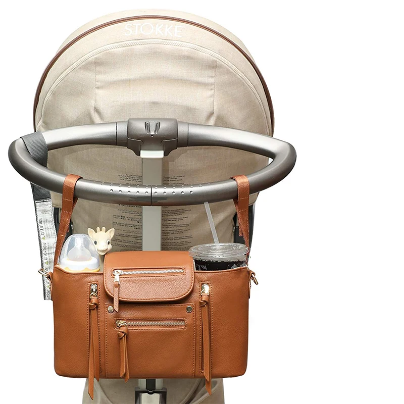 leather stroller caddy