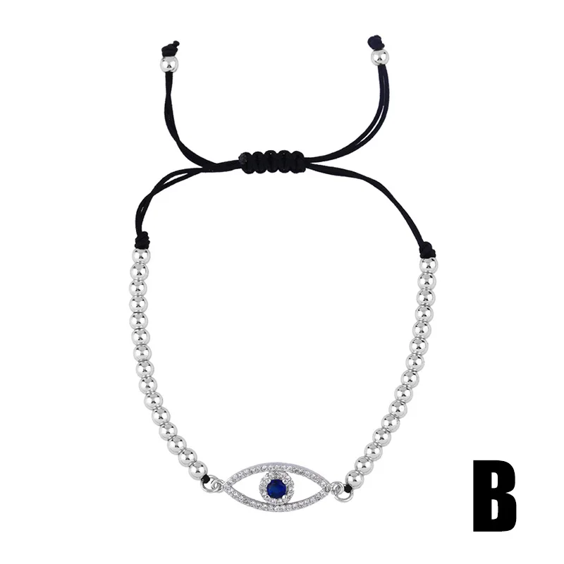 Drawstring Silver Bracelet with Diamond Amulet - Luck & Style