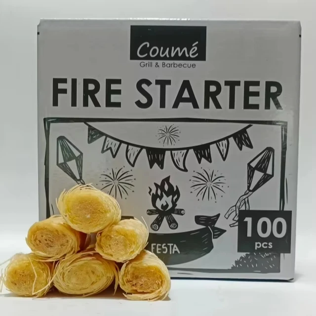 Best-Selling Eco-Friendly Wood Fire Lighter for Outdoor Enthusiasts Wholesale for Outdoor Kitchen BBQ Bonfire Accessories