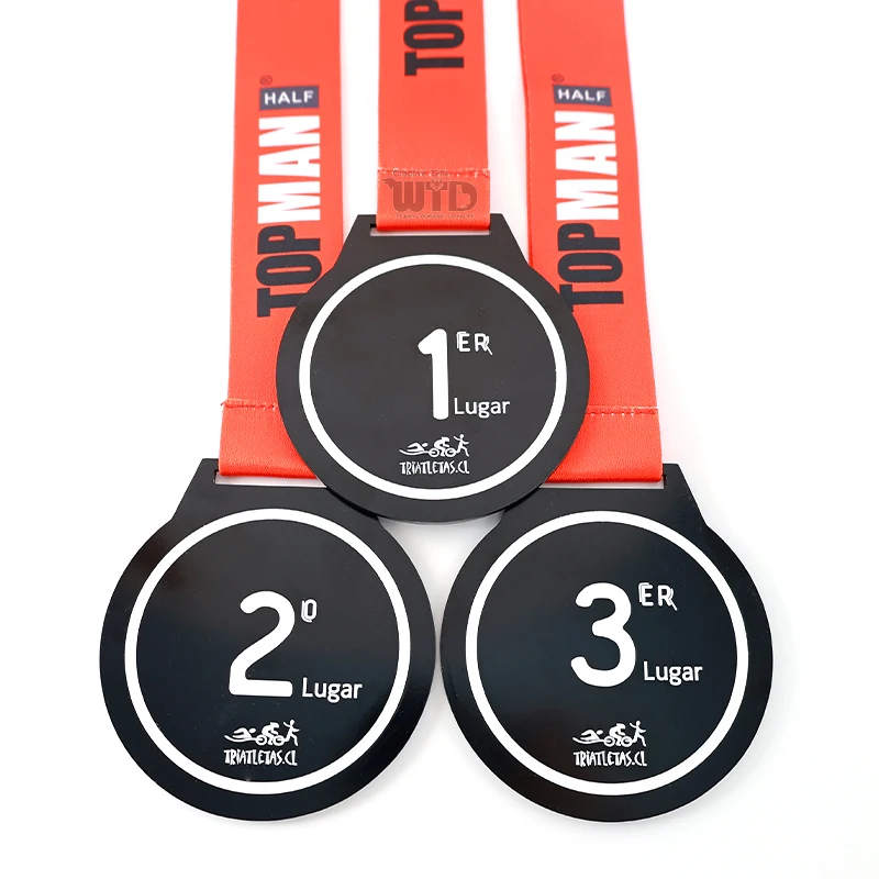 Slovenia Triathlon Event Finisher Commemorative Medal Champion Runner up Third Place Award Zinc Alloy Metal Ironman Medal