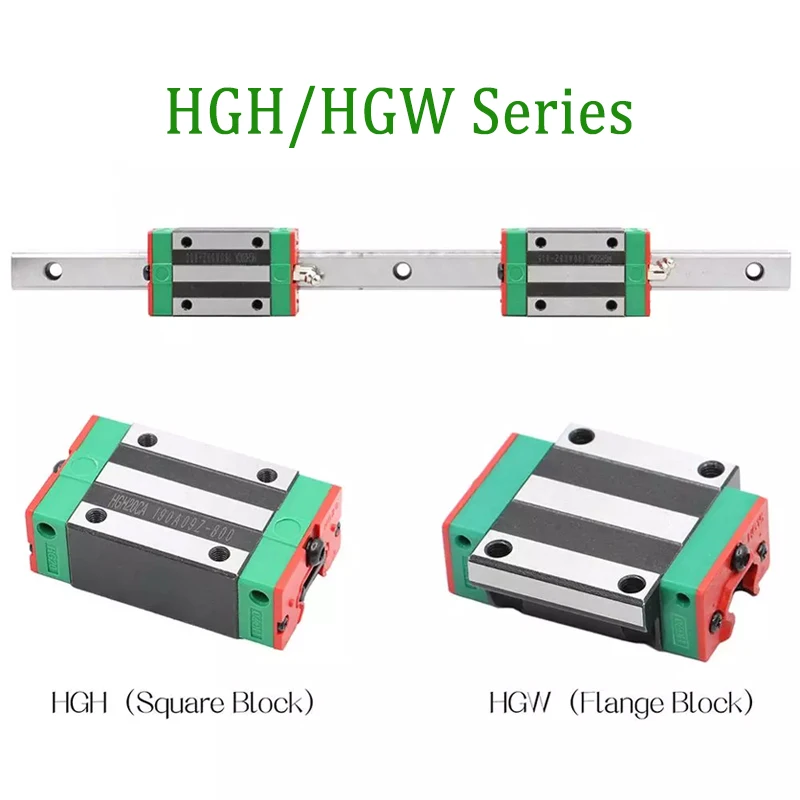 Hiwin Original Linear Guide Rail HGW15 HGW15CC HGW20 HGW20CC HGW25 HGW25CC Linear Motion Block Linear Guide