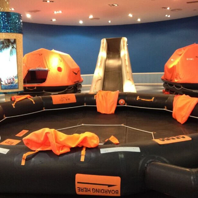 SOLAS LSA Standard Open Reversible Inflatable Life Raft for 50 Person, 65 Persons