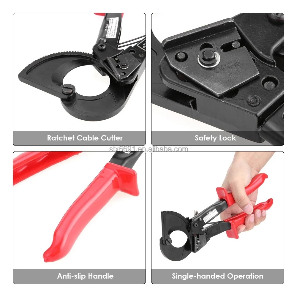 Hand Ratchet Cable Cutter Plier Ratchet Wire Cutter Plier Hand Tool Hand Plier For Big Cable Hs