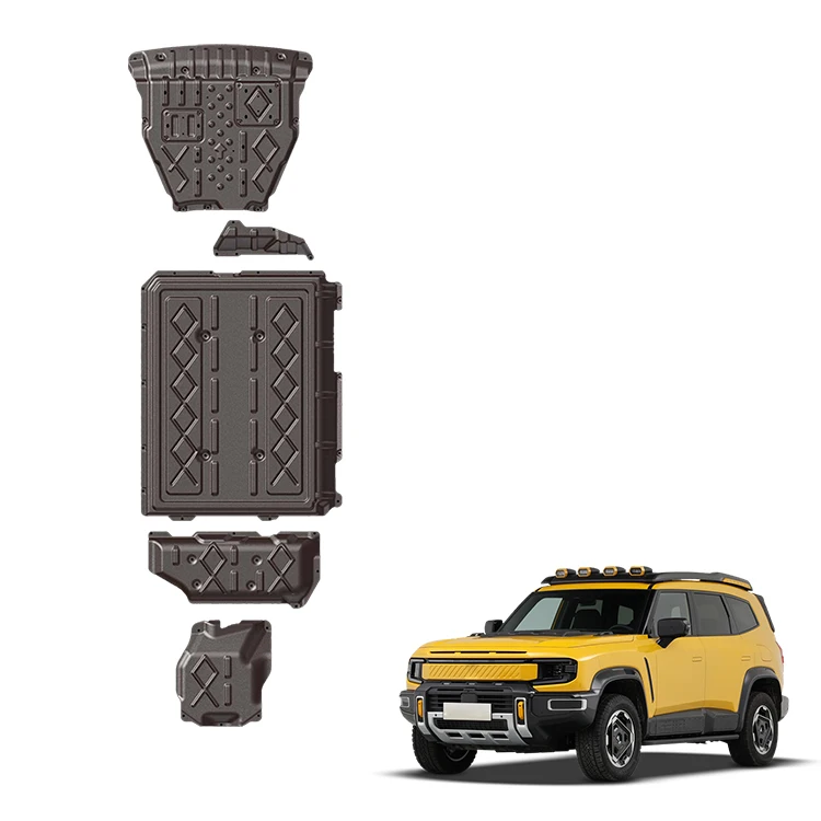 Phụ kiện xe Changan Deepal G318 Tấm chống va chạm hợp kim nhôm magie Tấm bảo vệ động cơ trước sau Tấm bảo vệ khung nhiên liệu Tấm bảo vệ pin