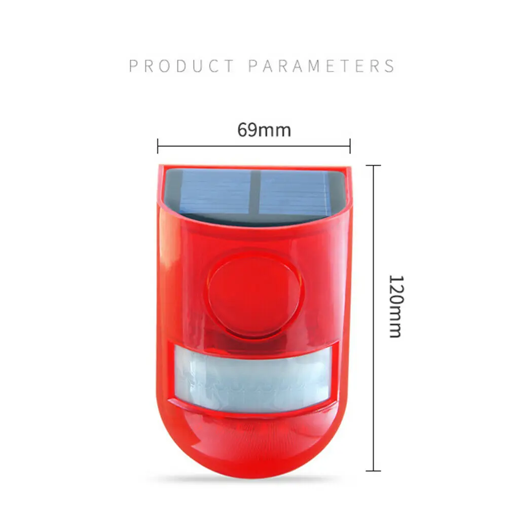 Уличный беспроводной садовый светодиодный стробоскоп на солнечной батарее, сигнальная лампа со сверхдолгим сроком службы для виллы, фермы, квартиры
