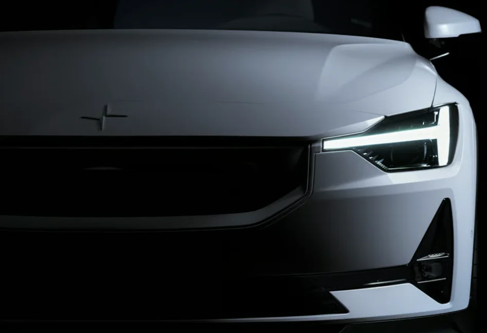 Long Range 450km Polestar 2 Electric Car Sedan With 300Kw Motor Power