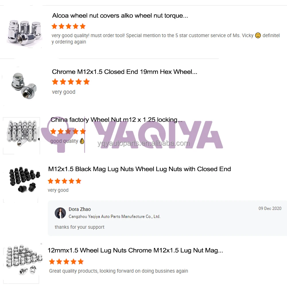 thumbnail image 2 of Gorilla Automotive Factory Style Chrome Wheel Lug Nuts (32-Pack) - 14x1.5 Thread - Flat Seat 2 of 3