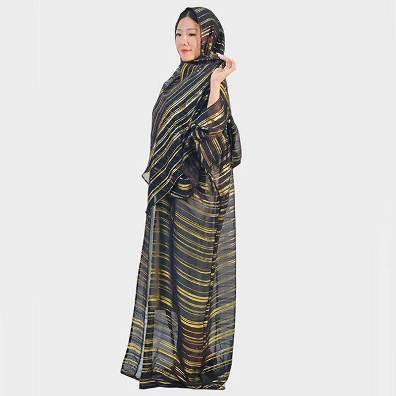 Middle Eastern Muslims Wedding and Party Wear Sequin Embroidery Georgette Saree Blouse for Women