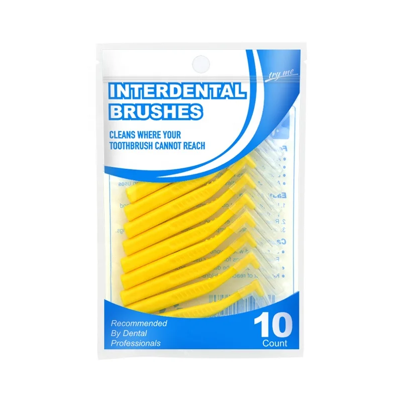 ISO-Certified L-Shaped Refillable Toothbrush Dental Interdental Brush