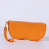 Orange (silicone zipper glasses bag)