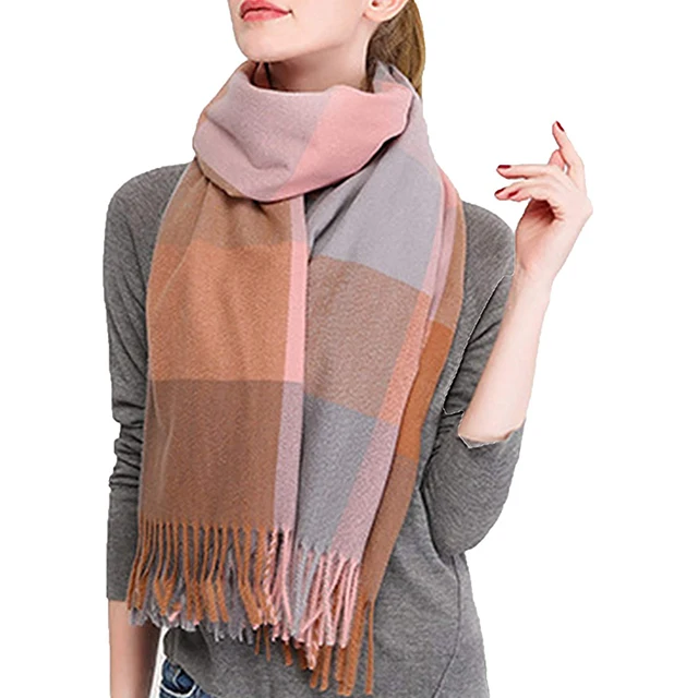 Women's Fashion Scarves Long Shawl Winter Thick Warm Knit Large Scarf