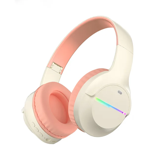 CYY UID65 RGB light new design headband soft flexible over ear headphone headset