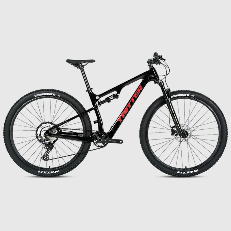 Carbon Mountain Bike sospensioni complete Deore mtb con bicicletta