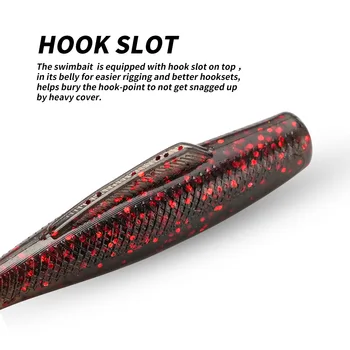 Stainless Steel Artificial Soft Bait Floating 8cm 6pcs Black Pit T Tail Baby Silencer Without Hooks for Freshwater & Sea Use – Soft Lure – view 5