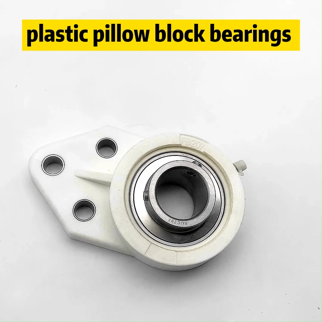 Adjustable Plastic Pillow Block Ball Bearings With Plastic Housing