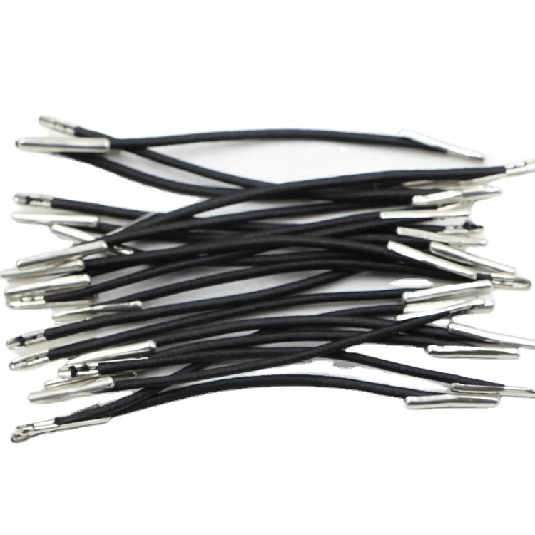 Coated Elastic Cord with T-Bar Ends for Bags Garments Shoes