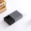 7 Black Paper Box With Frosted PVC Sleeve