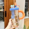 Coffret cadeau bleu profond 900 ml-nouveau style-double couche-résistant à la chaleur