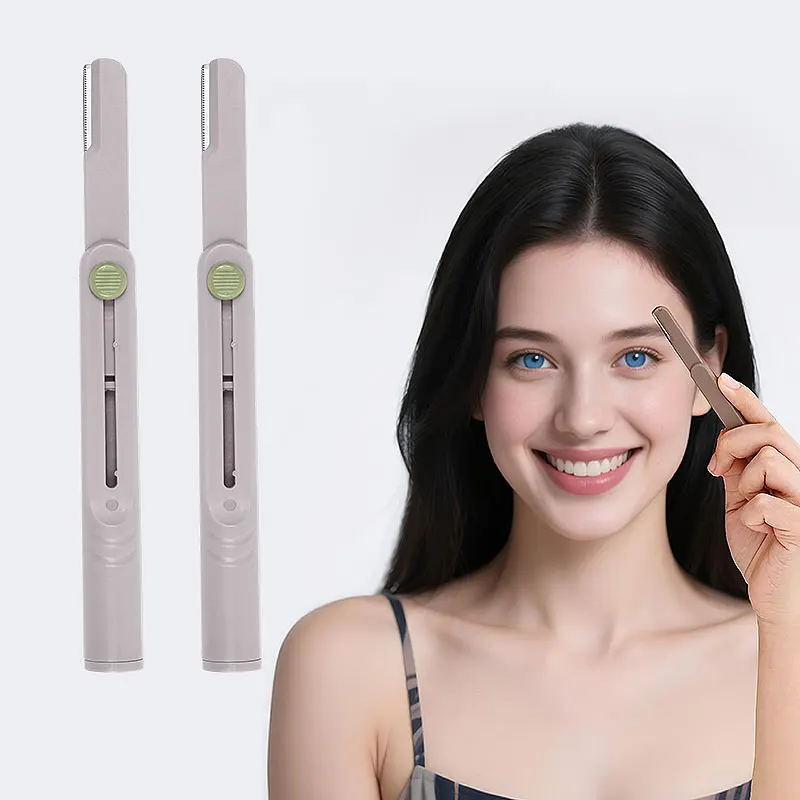 Wholesale Own Brand Retractable Sliding Blade Eyebrow Trimmer Safe and Clean Easy to Operate Eyebrow Razor H6732575a167c4b059f22099e32e04ff0G