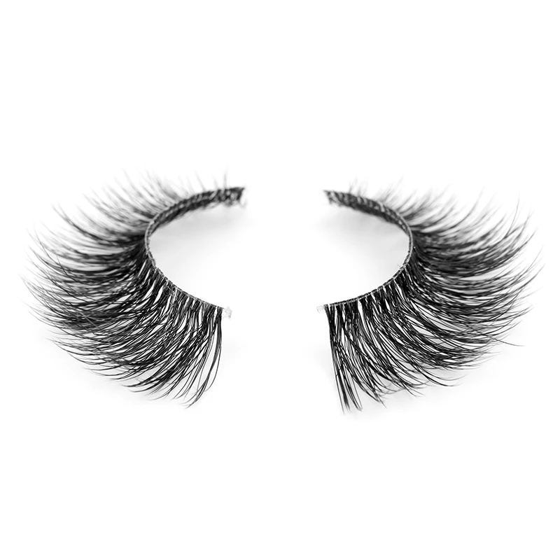 Hollyren Natural Full Strip Lashes Vegan 3d Mink Faux Eyelashes Fluffy ...