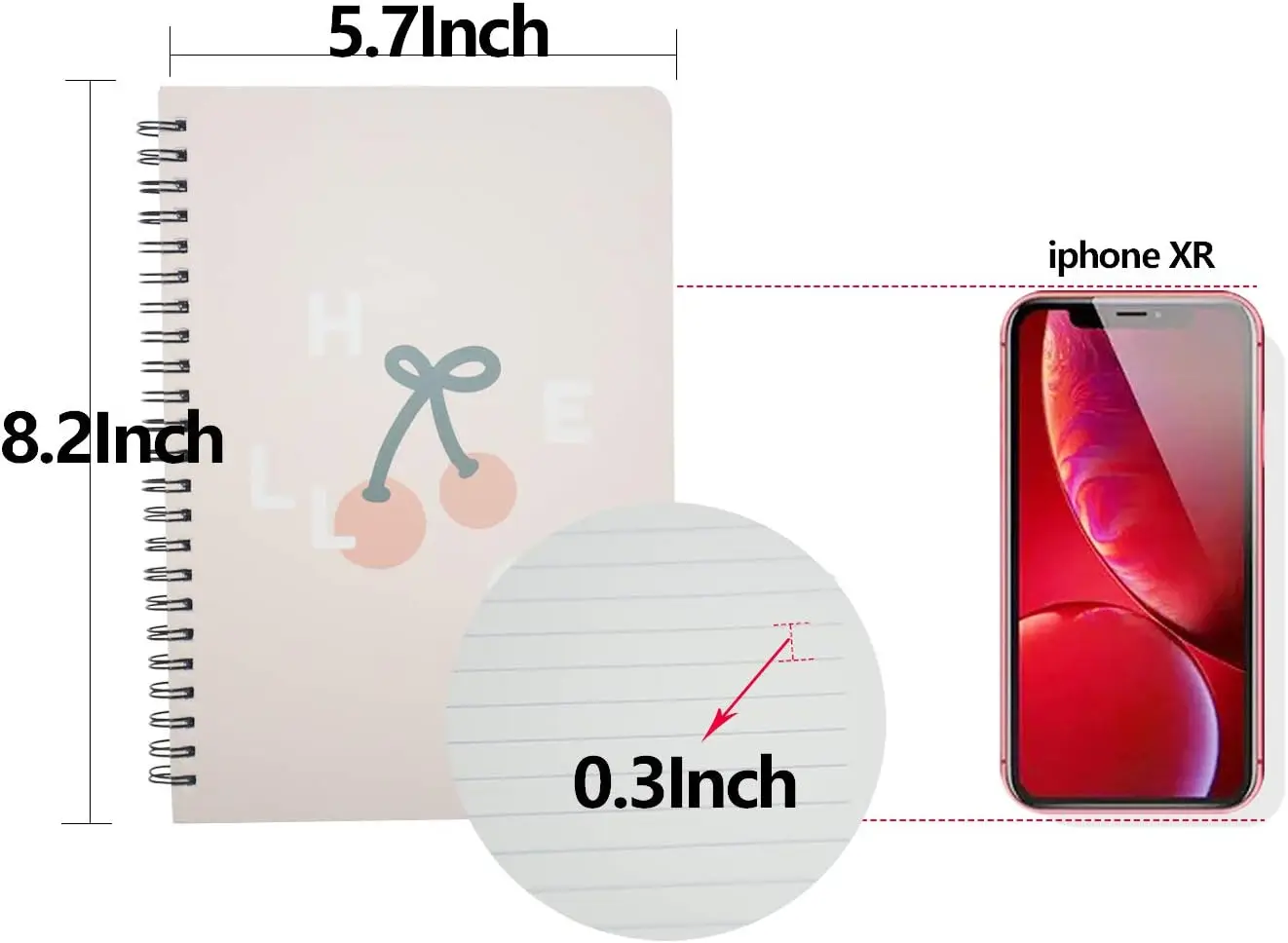 Custom Wide College Ruled Printing Soft Hardcover Paper Book School Exercise Composition Notebook for Kids Students