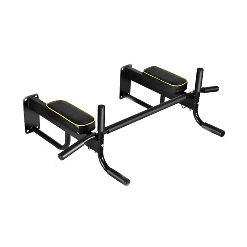 Оптовая продажа многофункциональная настенная металлическая штанга для подтягивания упражнений с эластическим ремешком