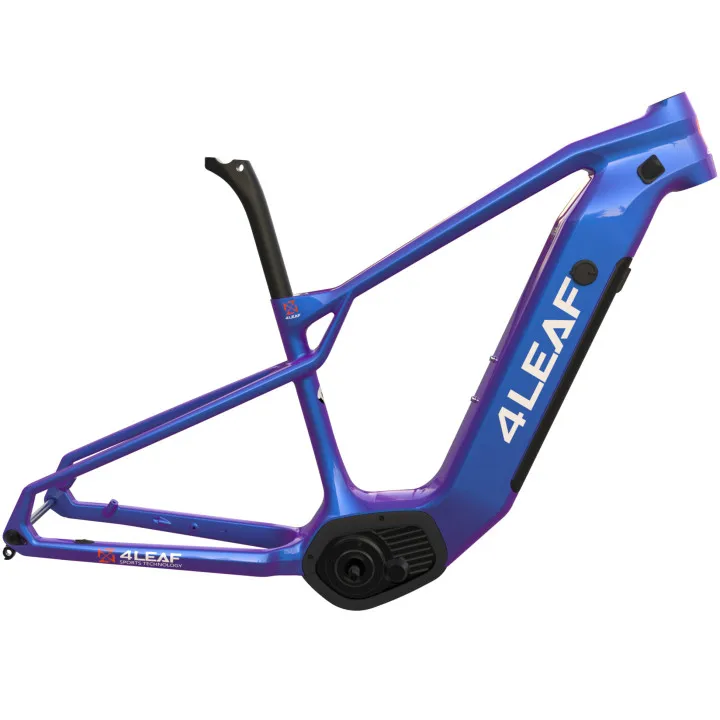 Carbon Fiber Ebike Frame Set With 48v350w Mid Motor,13ah Battery,Led