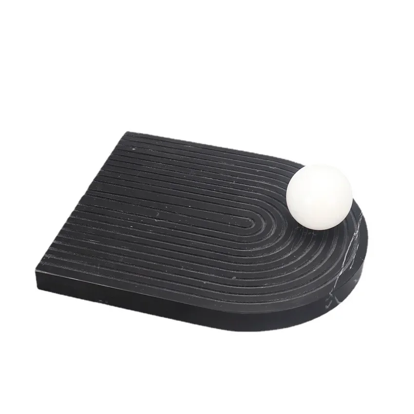 product decoration design nordic stone white marble tray-4