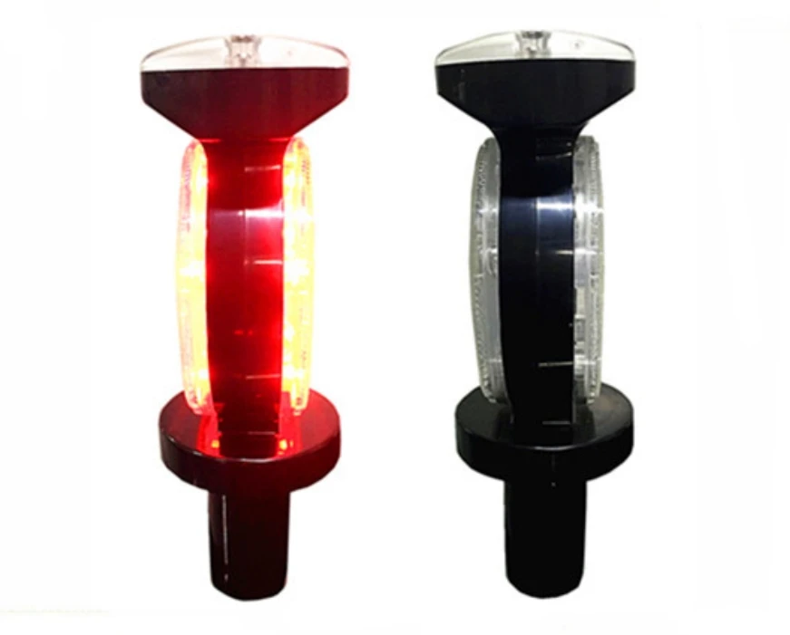 High Visibility Flashing Warning Traffic Barricade Light Solar Powered Traffic Cone Warning strobe Light