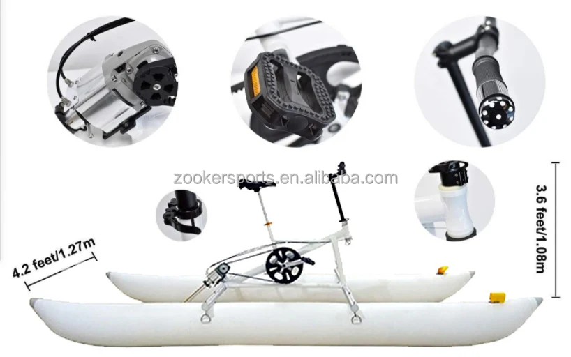 Water Bicycle Boat for Lake Ocean - Inflatable Sport Boats Durable PVC  Inflatable Banana Pontoons Tubes Buoy for Sea Water Pedal Bike Boat 441lbs  Load Bearing Capacity : : Sports & Outdoors