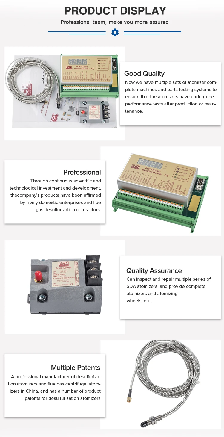 High Speed Rotating Desulfurization Nebulizer Accessories For Detect ...