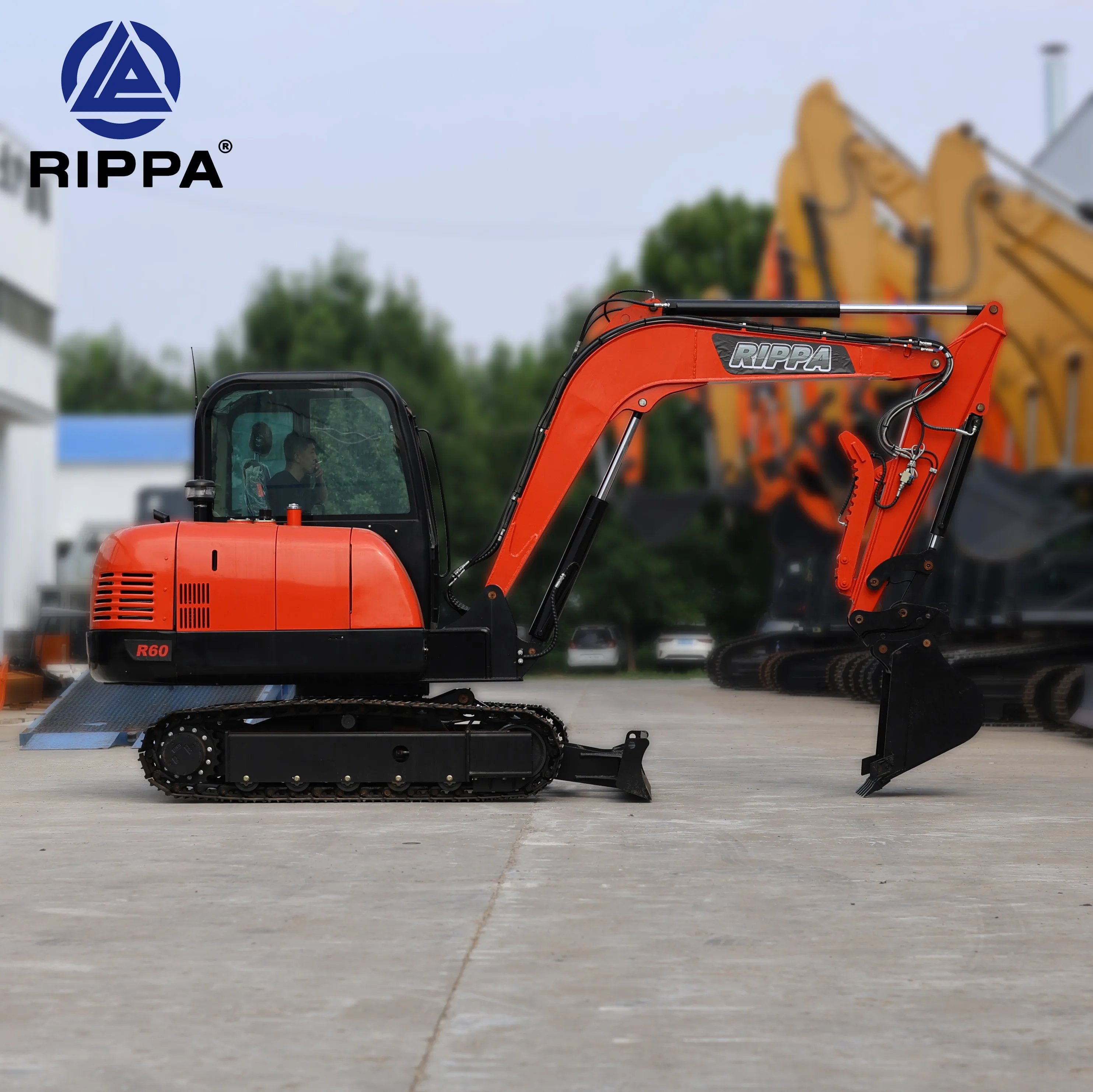 Free Shipping Kubota Excavators Machine Crawler Digger 6 Ton EPA Engine Excavator Home Mini Excavator for Sale