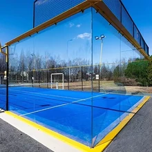 Professional Padel Court Padel Court Manufacturer International Standard Panoramic Glass Padel Tennis Court with Factory Price