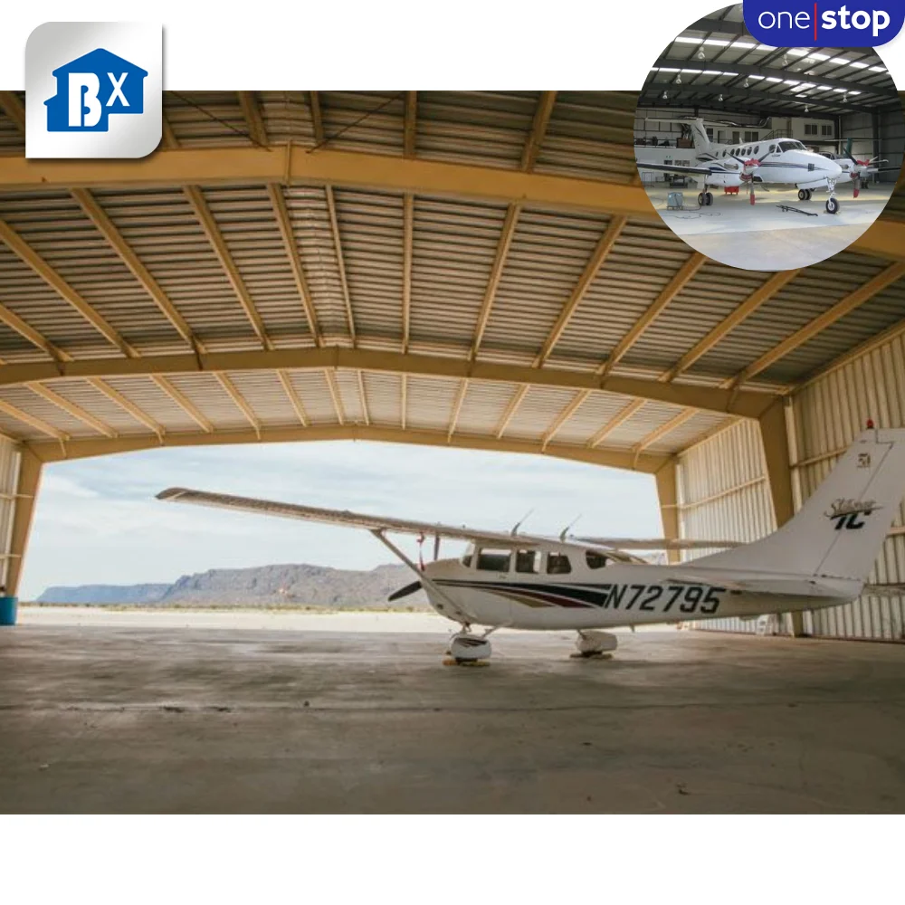 Customizable Prefab Aircraft Storage Hangars One-Stop Workshop Solution for Secure Storage Prefabricated Steel Hangar