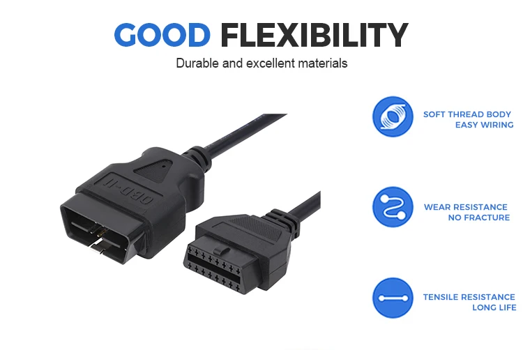 product 16pin m to  d sub 26p f 16 pin male femaleobd2 to db 26 female obdii cariest diagnostic cable for vga interface diagnostic diy-5