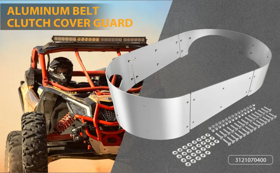 Nicecnc Aluminum Belt Clutch Cover Guard Protector Kit For Can Am