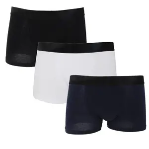 Wholesale High Quality Custom Men's Underwear Breathable Underpants Stretch Short Leg Boxer