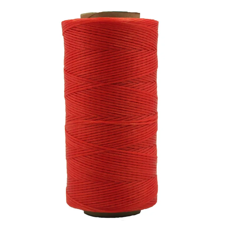 210D Flat Waxed Thread Polyester Leather Sewing String Braided