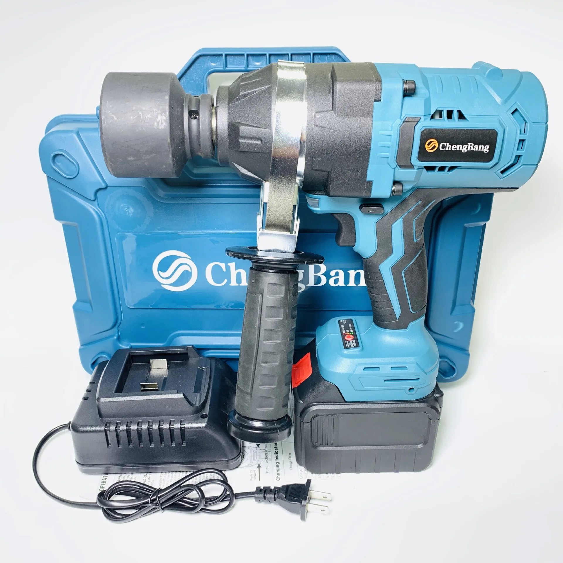 卡车轮胎LL02用3/4英寸可充电锂无刷电动冲击扳手2380N.m高扭矩重型无绳扳手