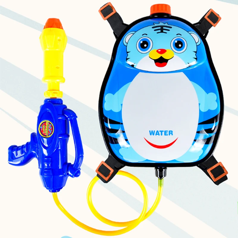 Long Range Summer Plastic Water Gun Backpack Toy Kids' Large Capacity